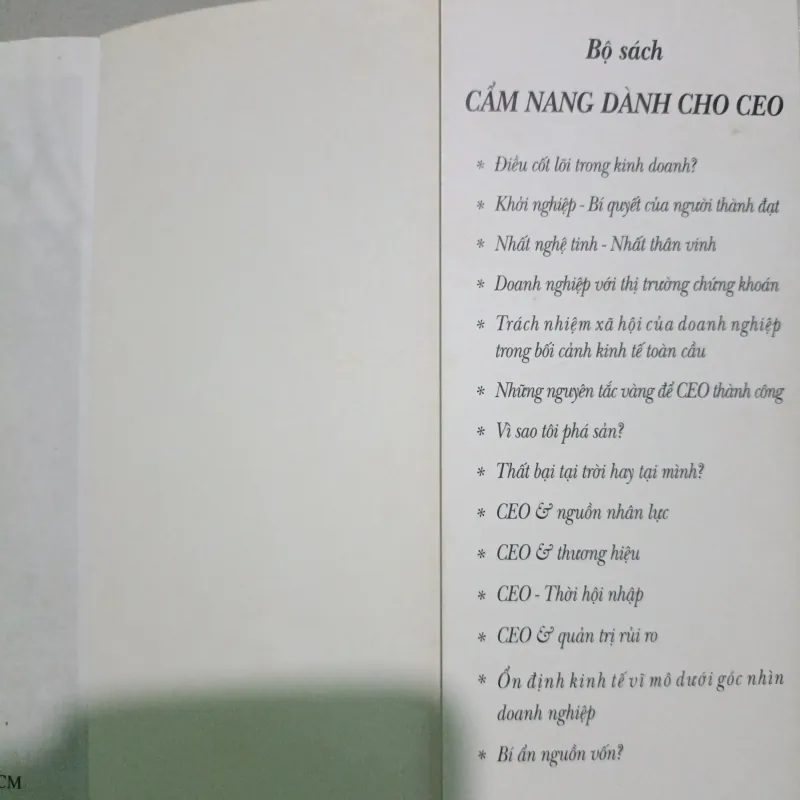 CEO VÀ QUẢN TRỊ RỦI RO  754300