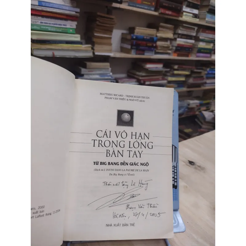 Sách - Cái vô hạn trong lòng bàn tay - Matthieu Ricard - Trịnh Xuân Thuận (A1) 564215