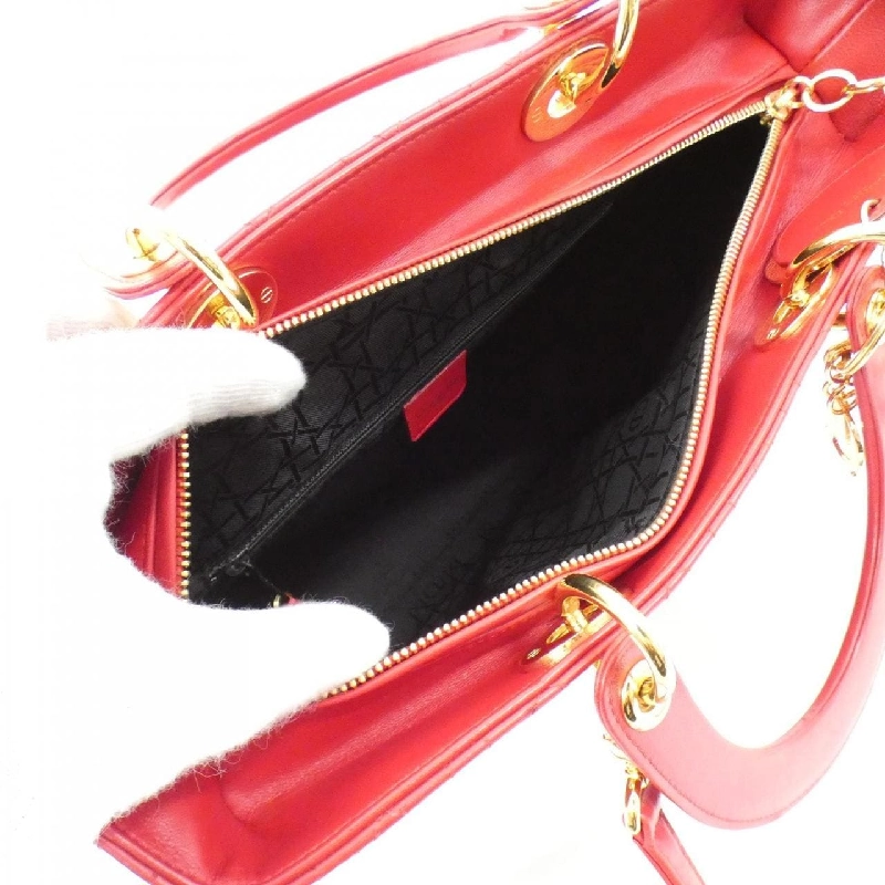 【Vintage】Christian Dior Lady Dior Large CAL44560 Bag 618421