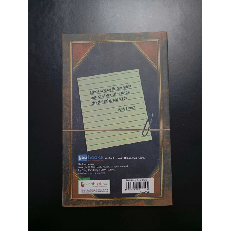 Bài giảng cuối cùng - Randy Pausch & Jeffrey Zaslow 334670