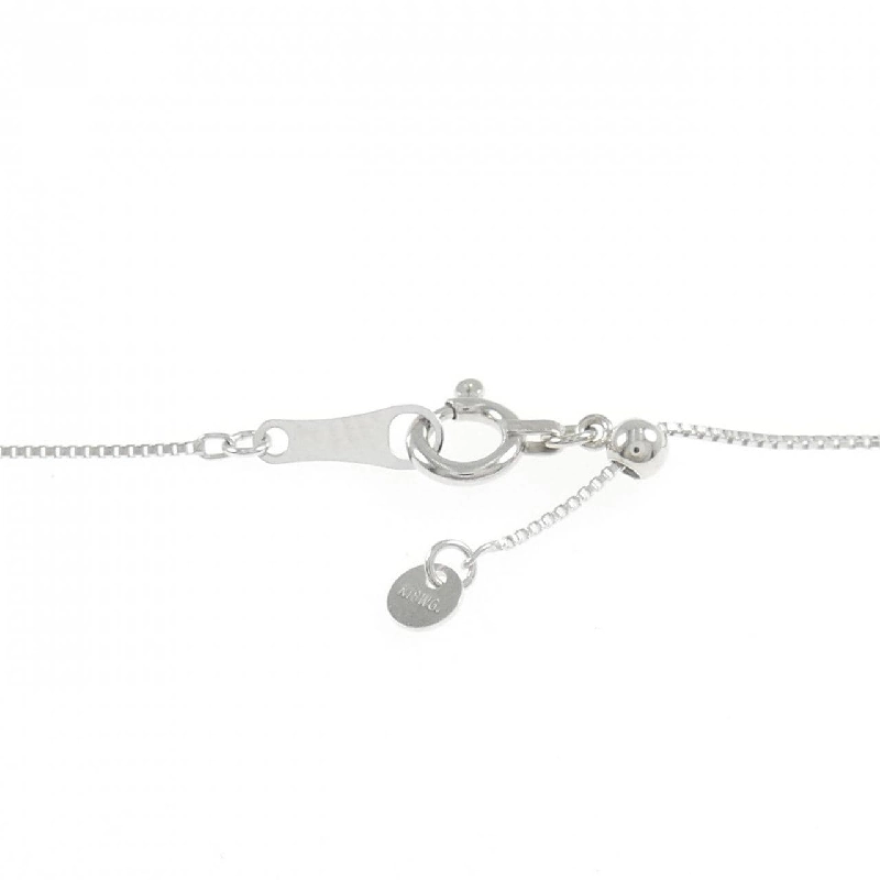 K18WG Chữ cái K Dây chuyền kim cương 0.08CT - Hàng hiệu Chính hãng 857807