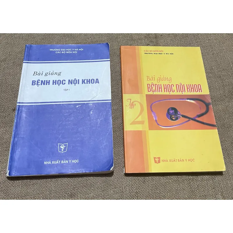 BÀI GIẢNG BỆNH HỌC NỘI KHOA TẬP 1 & 2, SÁCH Y HỌC, KHỔ LỚN 569788