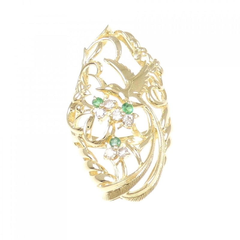 Nhẫn Ngọc Lục Bảo K18YG - Hàng hiệu Chính hãng 850052