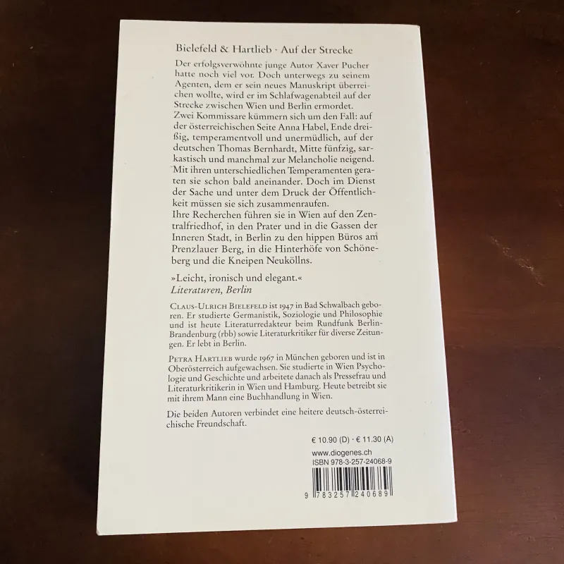 Auf der strecke: Ein fall für Berlin und Wien - Bielefeld & Hartlieb 775893