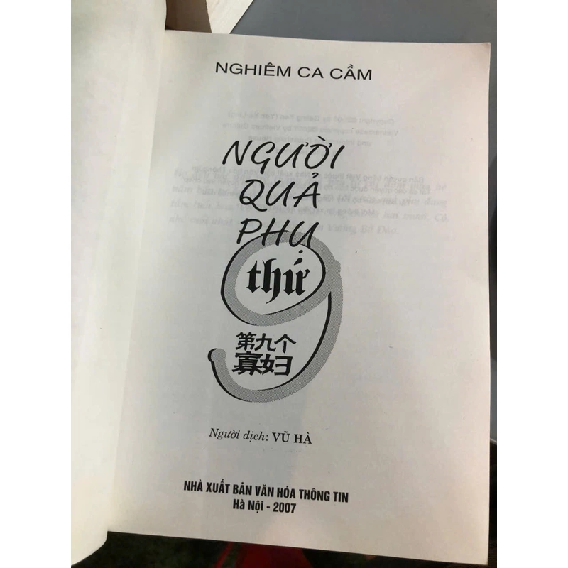 NGƯỜI QUẢ PHỤ THỨ 9 - Nghiêm Ca Cẩm 453323