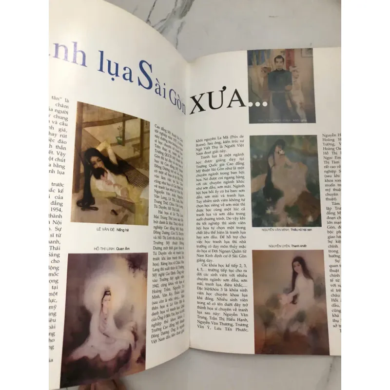 Mỹ Thuật-NHỮNG BỨC TRANH LỤA CỔ NHẤT VIỆT NAM-TRANH LỤA SÀI GÒN XƯA 998571