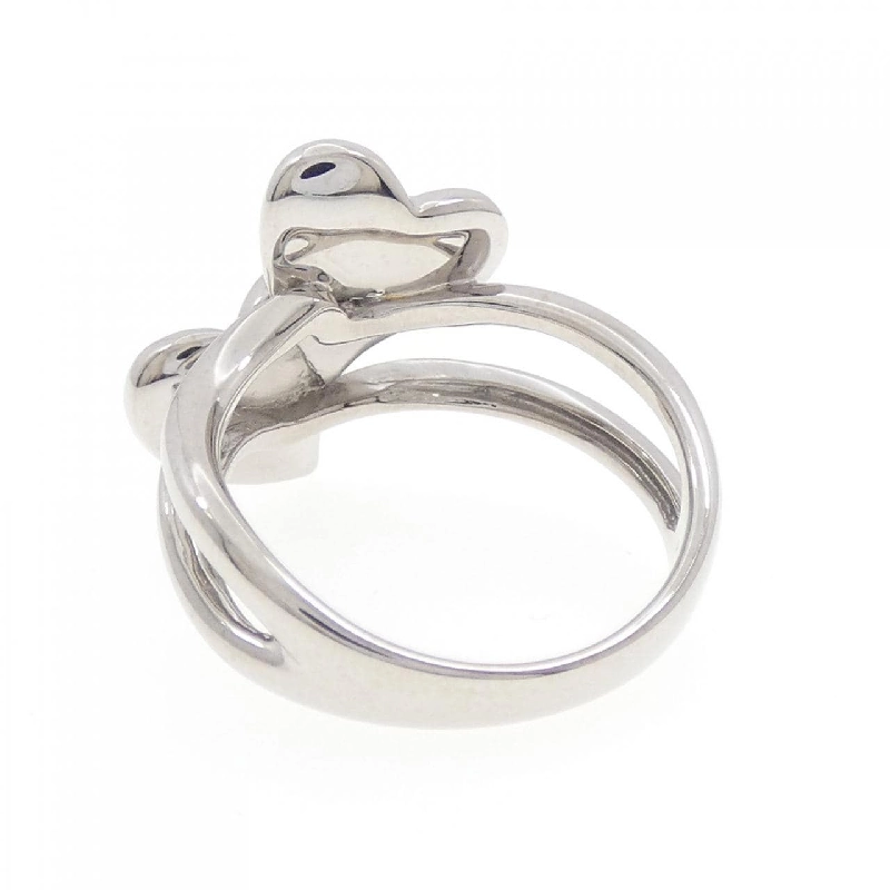 Nhẫn kim cương pavé hình trái tim K18WG 0.50CT - Hàng hiệu chính hãng 848344