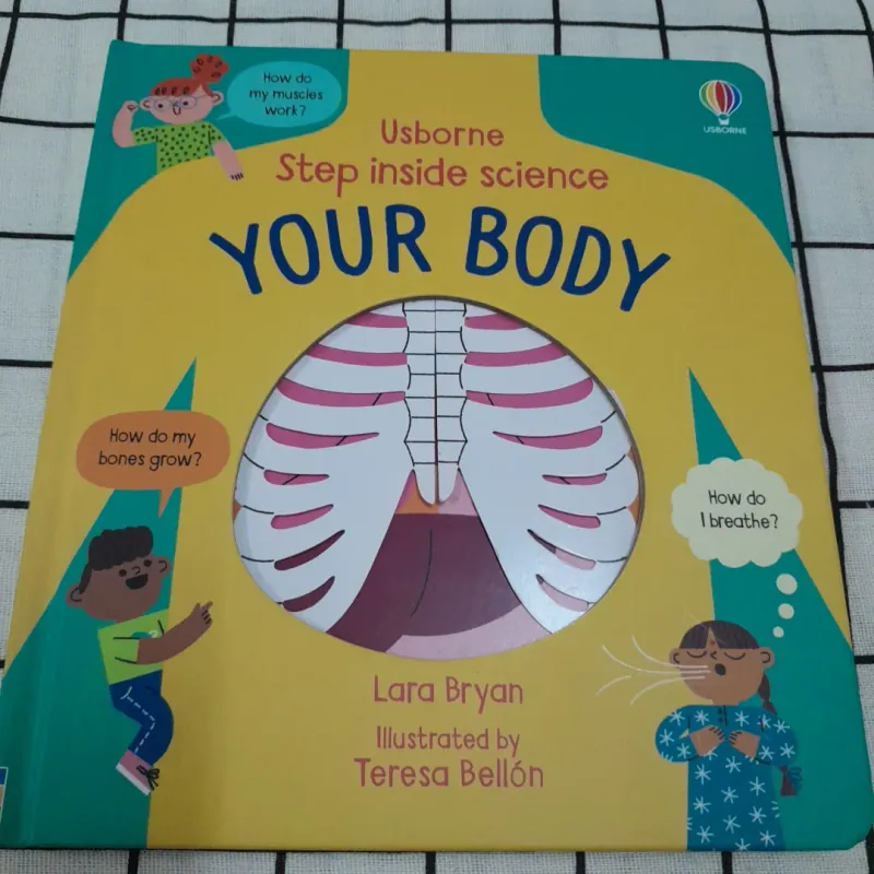 Sách t Anh màu bìa cứng- Usborn inside science YOUR BODY. Tg. Lara Bryan. 758693
