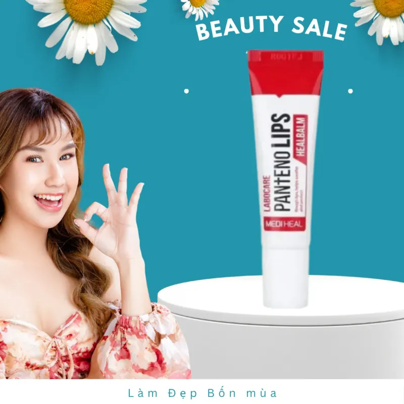DATE 06.2026 Son Dưỡng Môi Mờ Thâm Ban Đêm Mediheal Labocare Pantenolips Healbalm 10Ml 592008