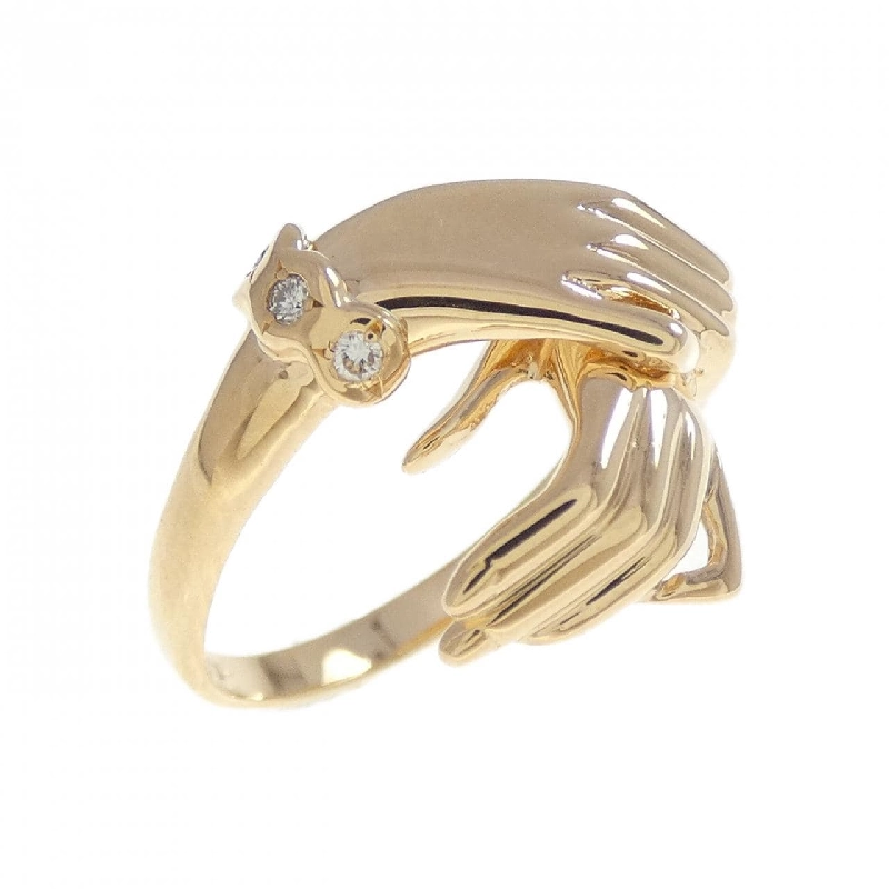 Nhẫn kim cương K18PG 0.024CT - Hàng hiệu Authentic 852200