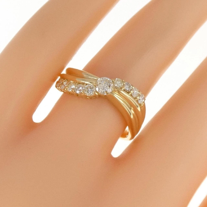 Nhẫn kim cương K18YG 0.50CT 672929