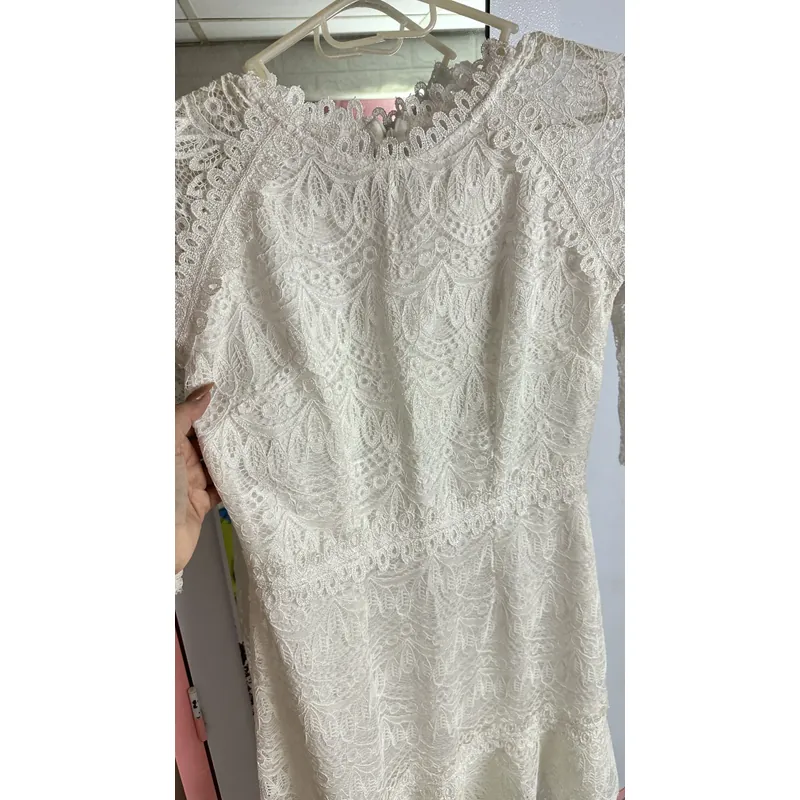 Đầm ren trắng  727054