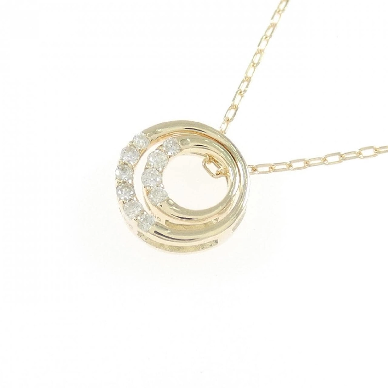 K10YG 2WAY Dây chuyền kim cương 0.056CT - Hàng hiệu Chính hãng 859425