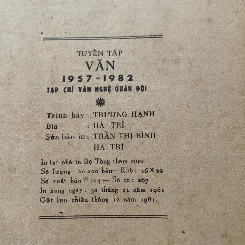 Văn 1957-1982 tạp chí Vaen nghệ quán đội 592185