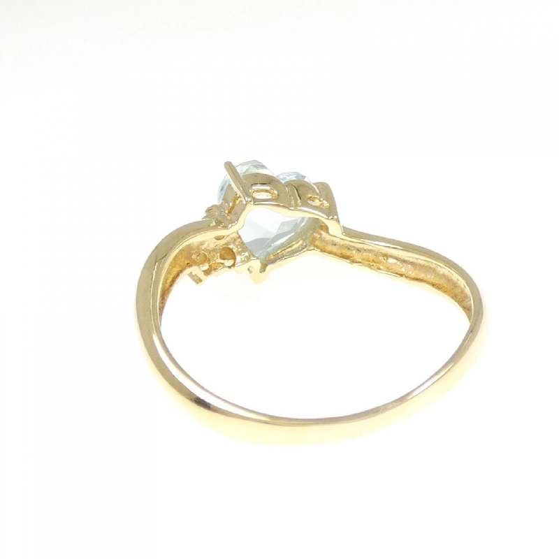 Nhẫn Blue Topaz K18YG hình trái tim 667426