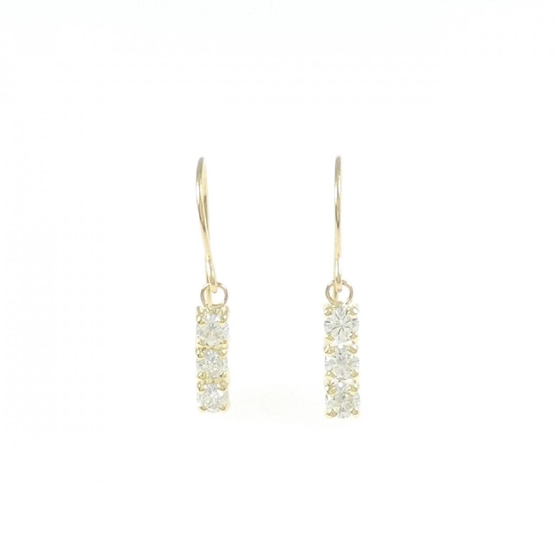 K18YG Bông tai kim cương - Hàng hiệu Chính hãng 869073