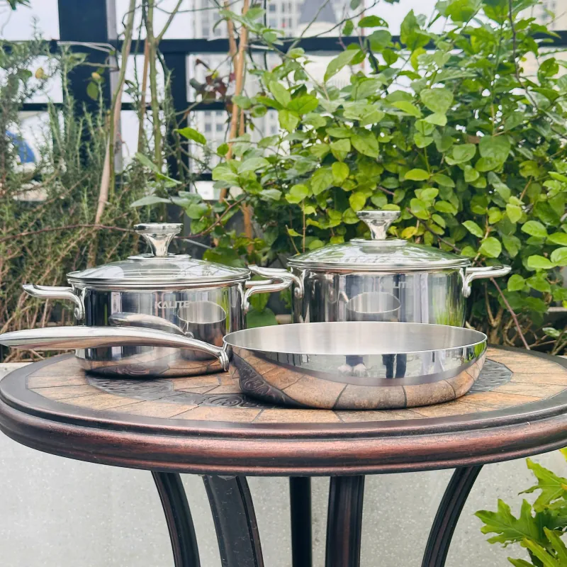 🔥Bộ nồi chảo Kalite Eco Trio – KLT-ECT01 | Kalite – Chống dính đỉnh cao! 🍳✨ 738685