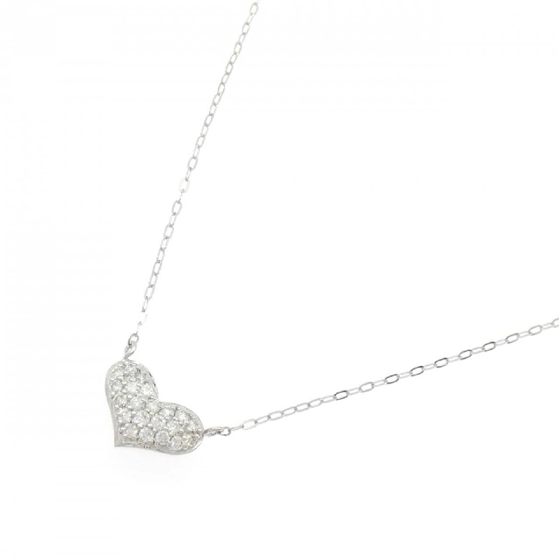 Dây chuyền kim cương pavé hình trái tim PT900/PT850 0.20CT - Hàng hiệu Chính hãng 856770