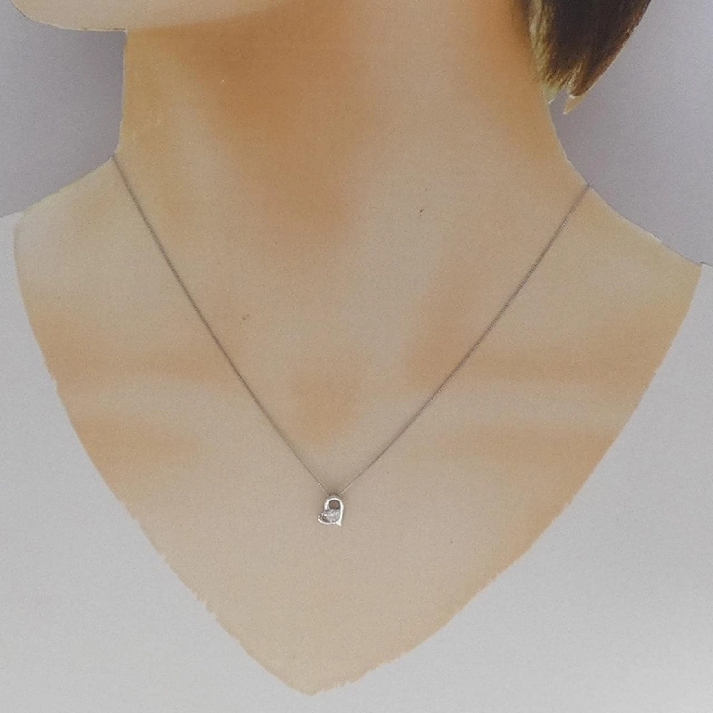 Dây chuyền kim cương hình trái tim PT900/PT850 0.10CT - Hàng hiệu Chính hãng 861153