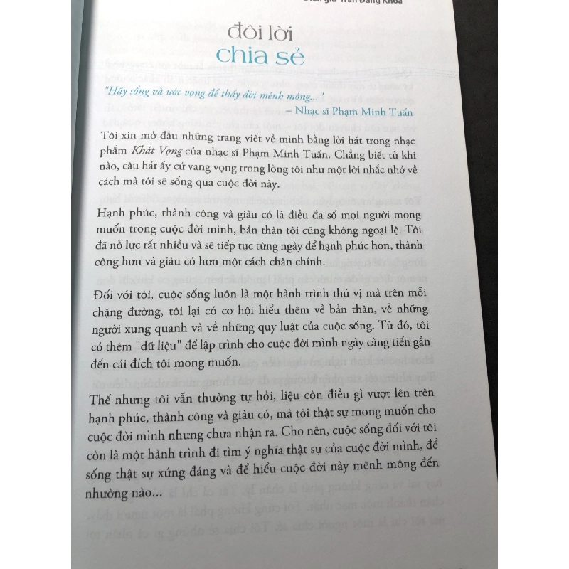 Sống và khát vọng 2013 mới 85% bẩn nhẹ Trần Đăng Khoa, Võ Tá Hân và Adam Khoo HPB2308 KỸ NĂNG 916395