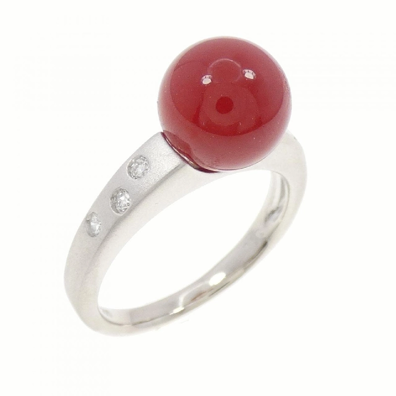 Nhẫn san hô PT900 9.2mm 672970