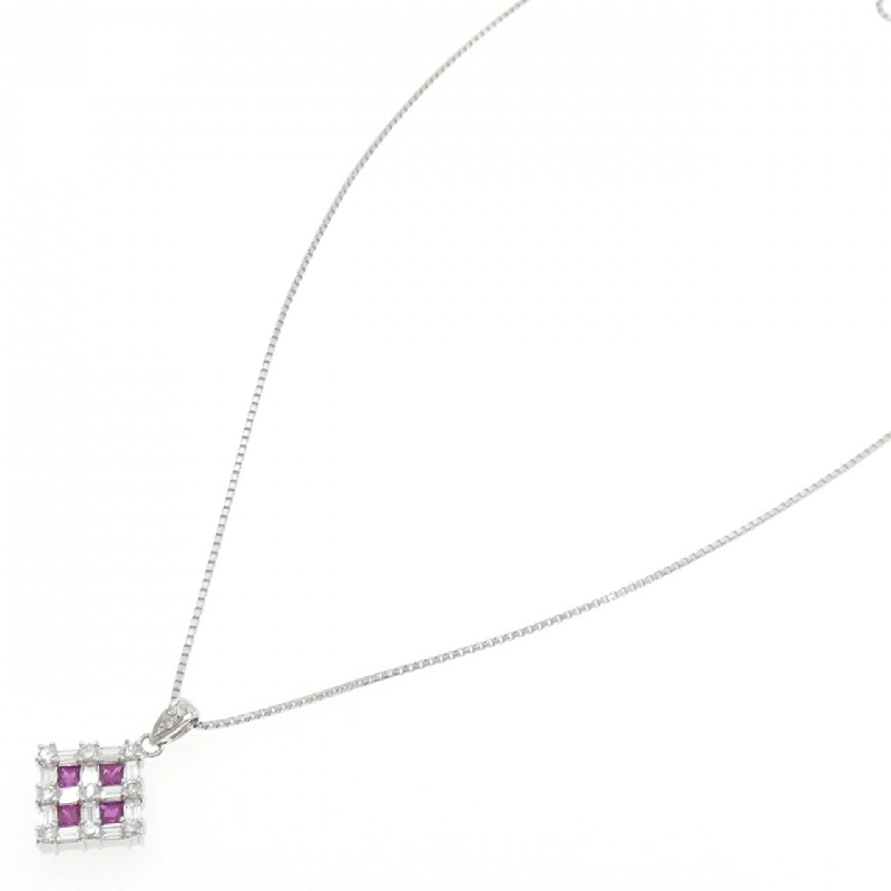 Dây chuyền ruby PT900/PT850 0.68CT - Hàng hiệu Authentic 859053