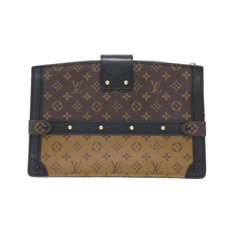 Túi xách đeo vai Louis Vuitton Monogram Reverse Trunk Clutch M43596 611712
