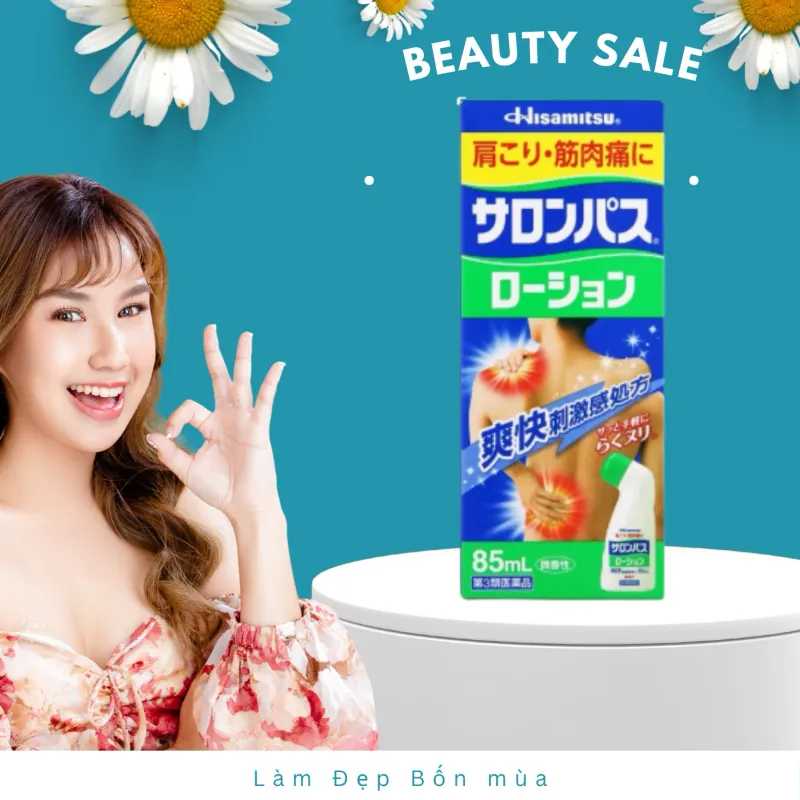Lăn giảm đau Salonpas Hisamitsu 85ml - Hàng Nhật Nội Địa 572127