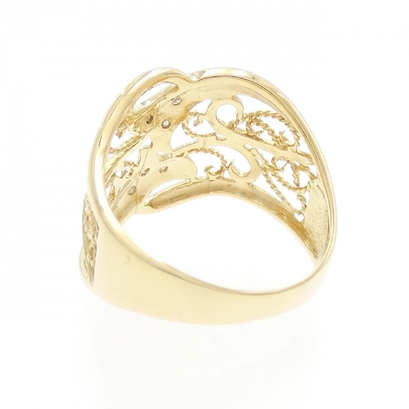 Nhẫn kim cương K18YG 0.03CT 670069