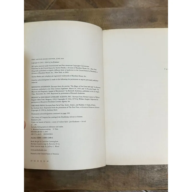 Under the Banner of Heaven - Jon Krakauer 730871