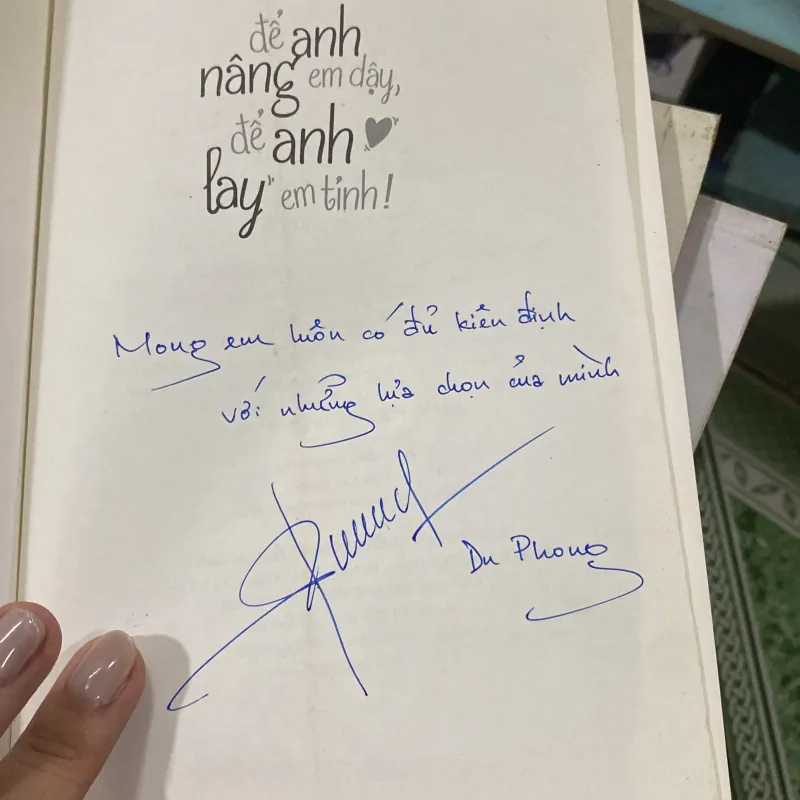 Để anh nâng em dậy , để anh lay em tỉnh Chữ ký Du Phong 781379