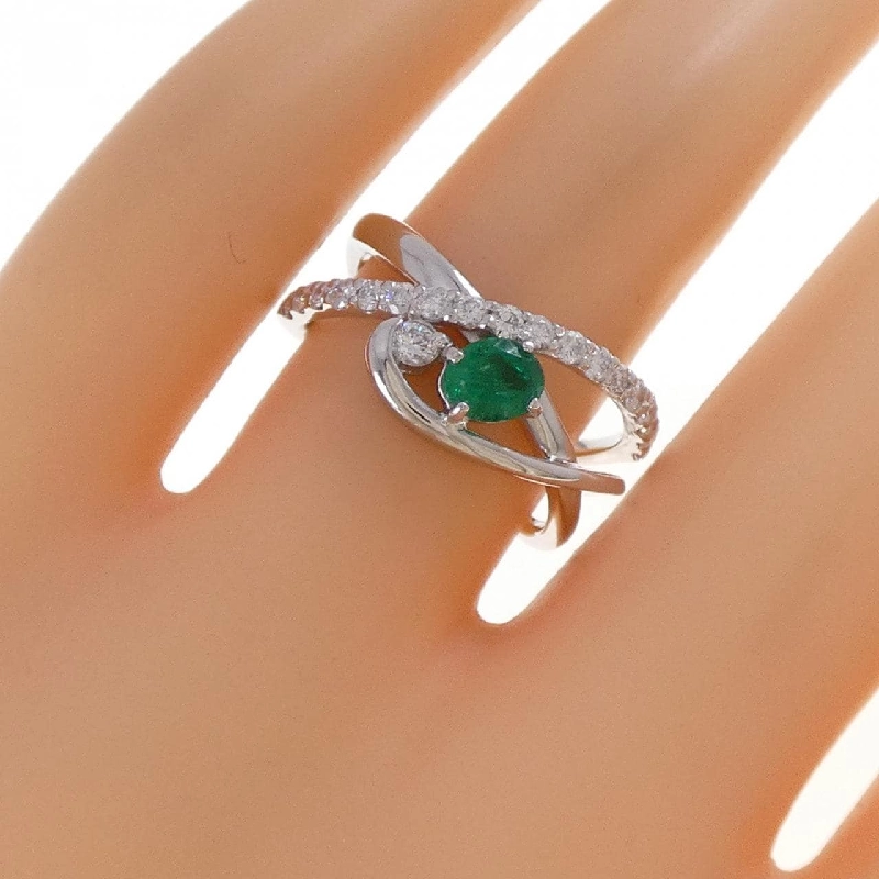 Nhẫn Emerald PT900 0.33CT - Hàng hiệu Chính hãng 852054