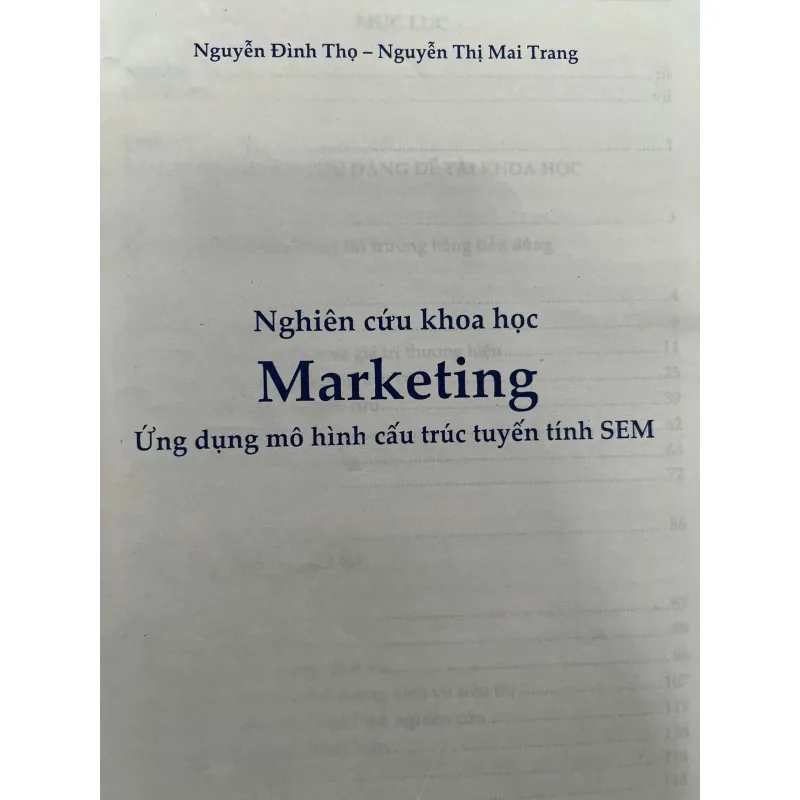 NGHIÊN CỨU KHOA HỌC MARKETING ỨNG DỤNG MÔ HÌNH CẤU TRÚC TUYẾN TÍNH SEM 702632