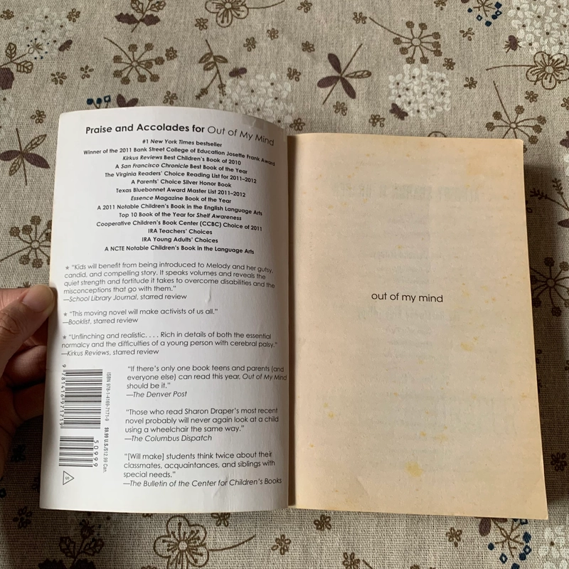 Sách Out of My Mind, Used, Fiction Book cho trẻ 10+ 442978
