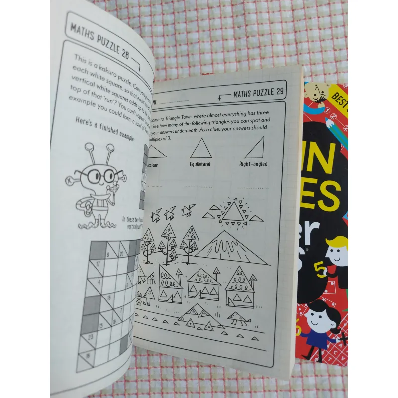 COMBO 2 CUỐN - BRAIN GAMES FOR CLEVER KIDS
& MATHS GAMES FOR CLEVER KIDS 974957