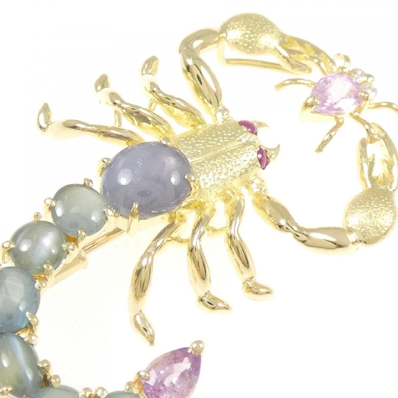 K18YG Bọ cạp Đá màu Brooch - Hàng hiệu Chính hãng 871161