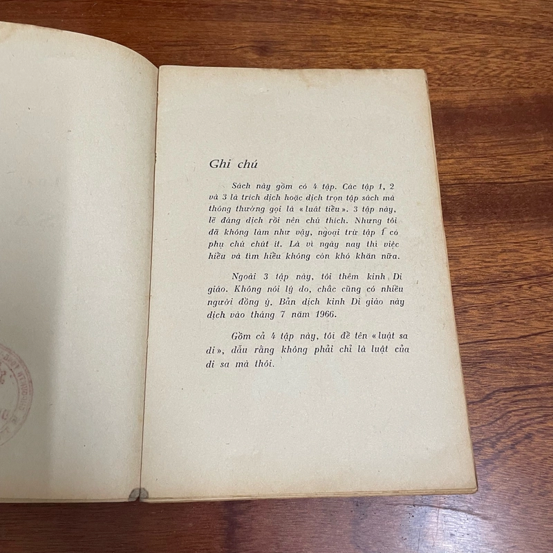 [Sách Xưa] - II Sách Phật Giáo: Luật Sadi - Trí Quang (Dịch) - PL. 2514. 1970 495558