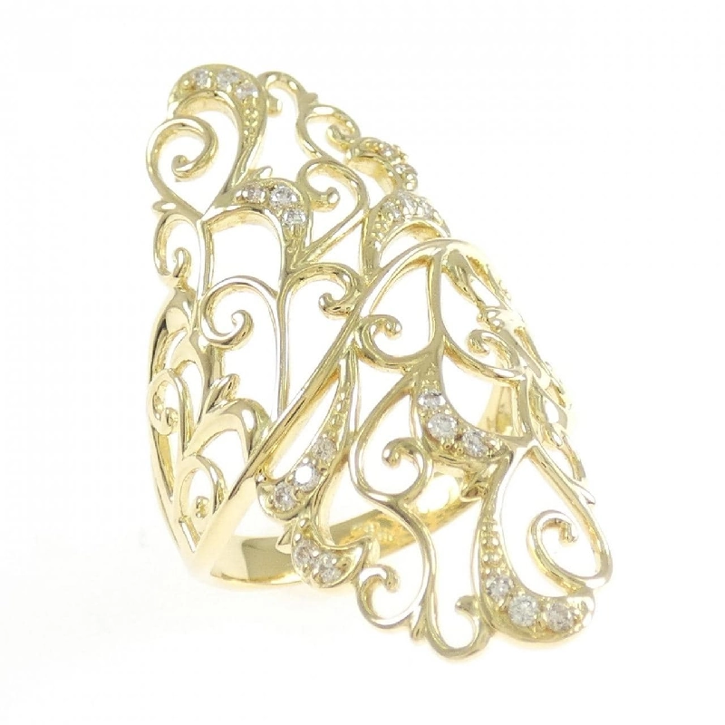 Nhẫn kim cương K18YG 0.14CT - Hàng hiệu Chính hãng 852383