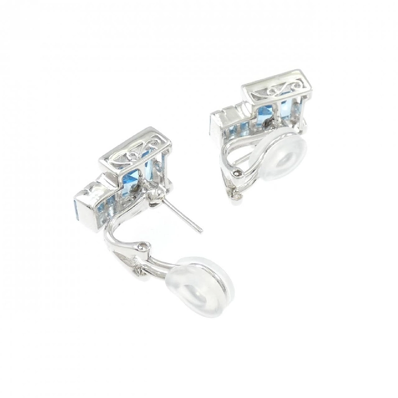 K14WG Blue Topaz Bông Tai - Hàng hiệu Chính hãng 870298