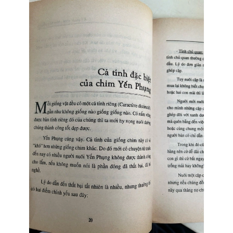 Nghệ thuật nuôi chim: chim yến phụng - Việt Chương 1001072