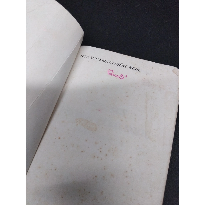 Hoa sen trong giếng ngọc - Nhân vật việt Nam mới 60% ố vàng ẩm nhẹ có viết nhẹ trang đầu gấp bìa 2007 HCM.ASB1309 916969