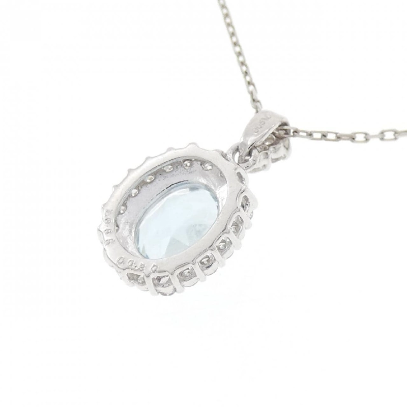 Dây chuyền aquamarine PT900/PT850 1.085CT - Hàng hiệu Authentic 863415