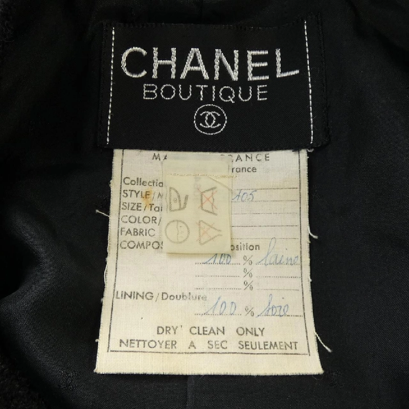 【Mã giảm giá】【Cổ điển】Áo khoác không cổ CHANEL 640636