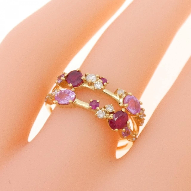 Nhẫn đá màu K18YG 673447