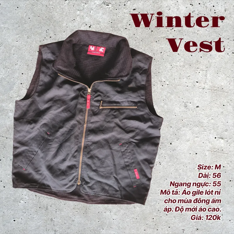 Áo gile nỉ cho mùa đông 719618
