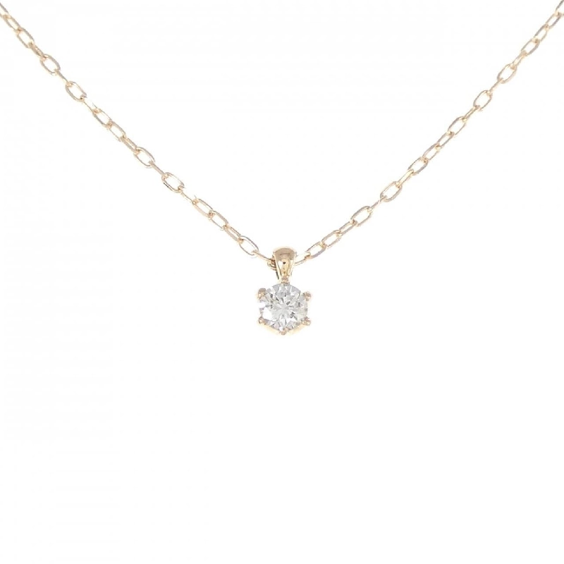 K18PG Solitaire Dây chuyền kim cương - Hàng hiệu Chính hãng 863635