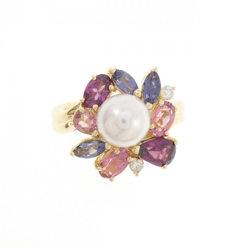 Nhẫn đá màu K18YG 671172