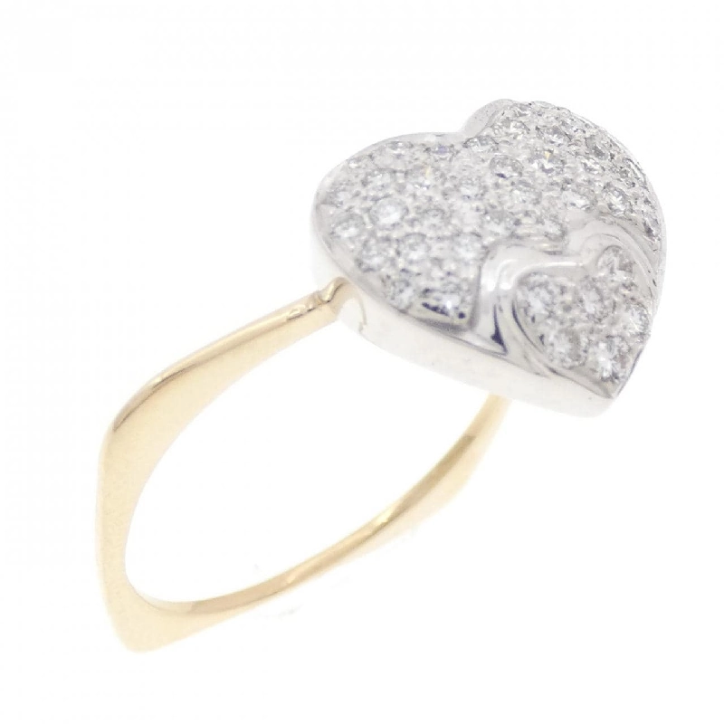 Nhẫn kim cương hình trái tim K18YG/K18WG 0.256CT 668481