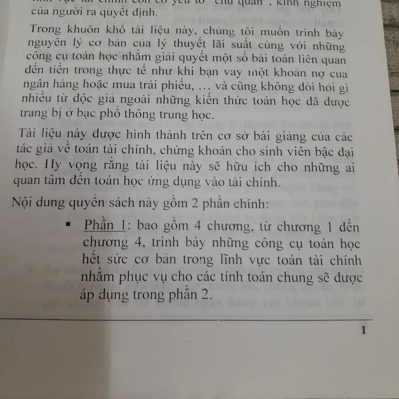 Toán Tài Chính & Ứng dụng -Lý thuyết và bài tập. Thạc sỹ Ng. Văn Nông... 718992