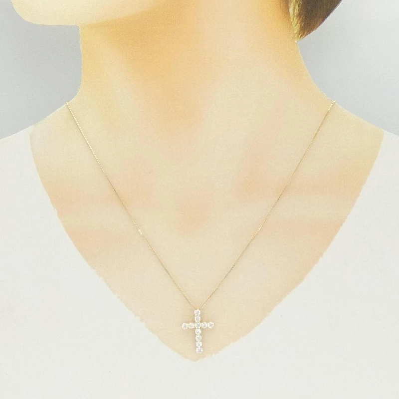 K18YG Dây chuyền kim cương 1.004CT F VS1-SI1 EXT-GOOD - Hàng hiệu Chính hãng 874783